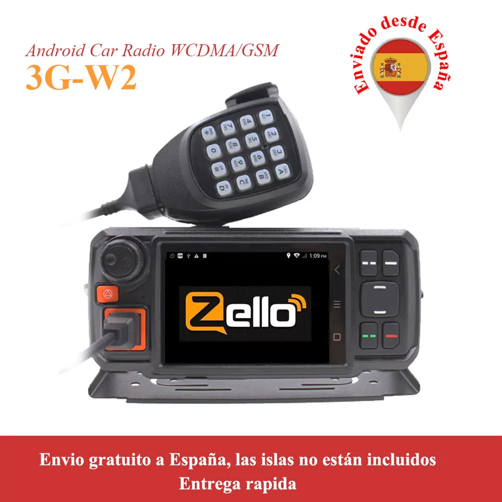 

3G Android Walkie Talkie Phone Network Zello PTT Bluetooth GPS GSM Antenna SOS Function Touch Screen Wifi Radio