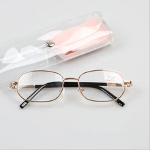 Металлическая оправа, полная оправа, очки для чтения, ультра светильник, Анти-усталость, стекло, очки для чтения с очками, чехол