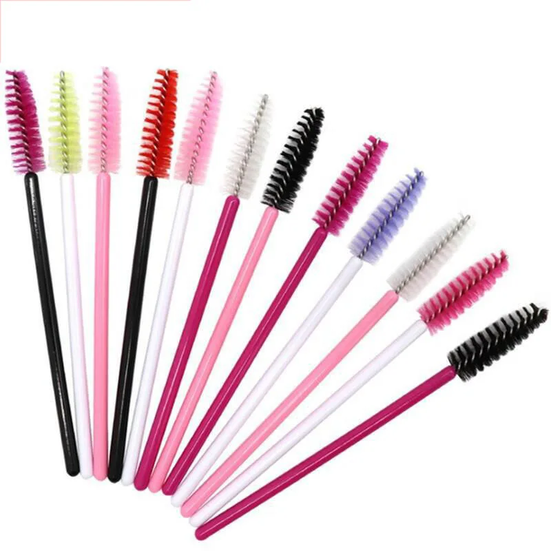 High Quality 1000 Piece/lot Disposable Eyelash Eye Lash Makeup Brush Mini Mascara Wands Brush Eyelash Extension Curler Tool