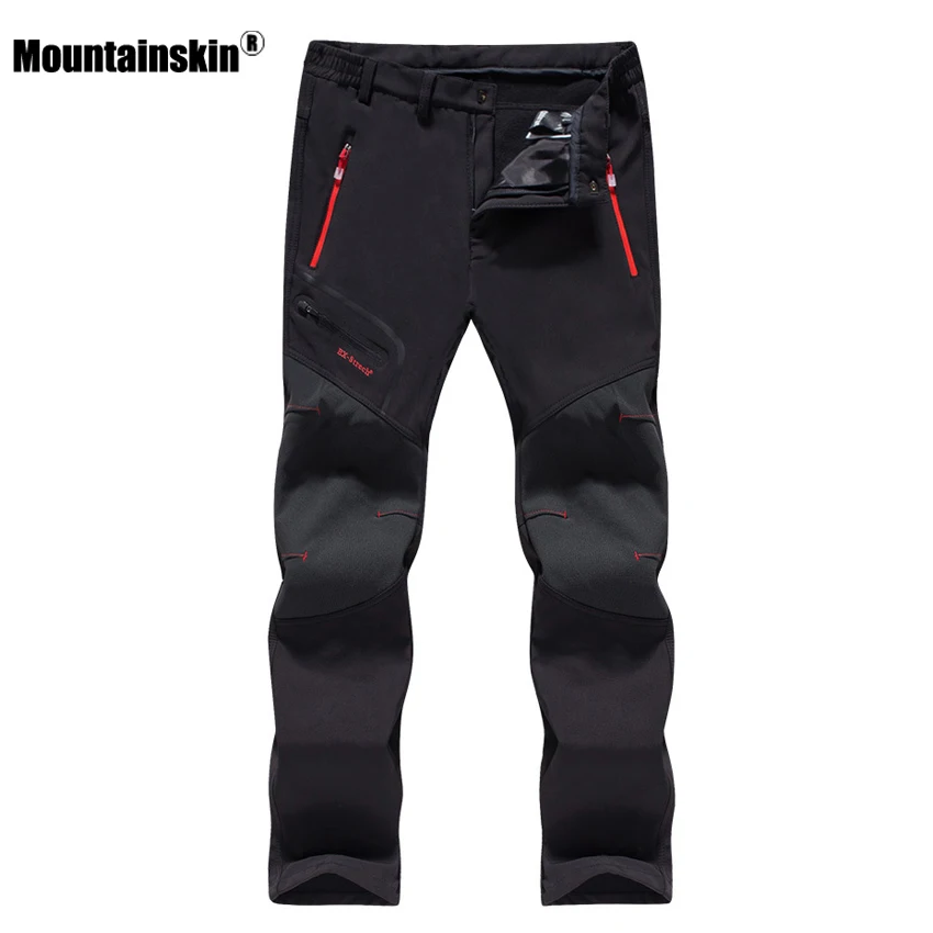 Mountainskin 6XL Men's Softshell Fleece Sports Pants Outdoor Hiking