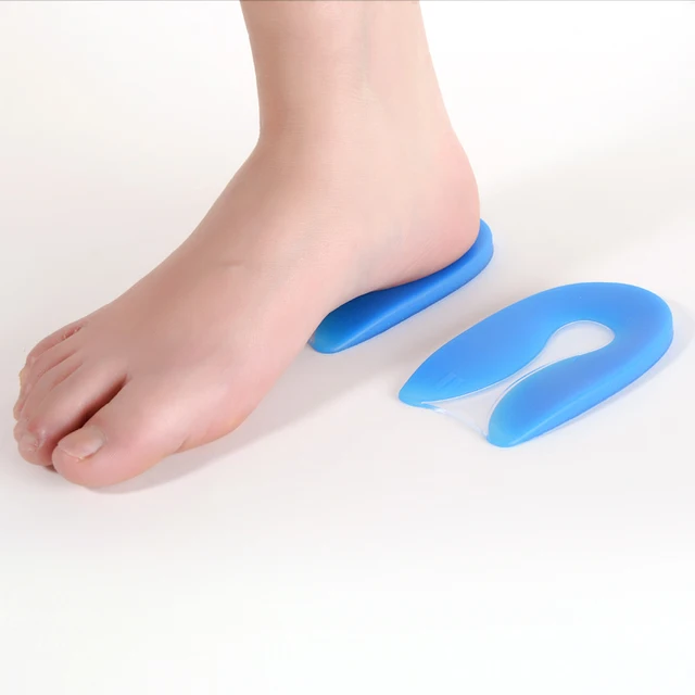 U shape heel insert Gel Silicone Heel Cushion Spur Shoe Pads Insert