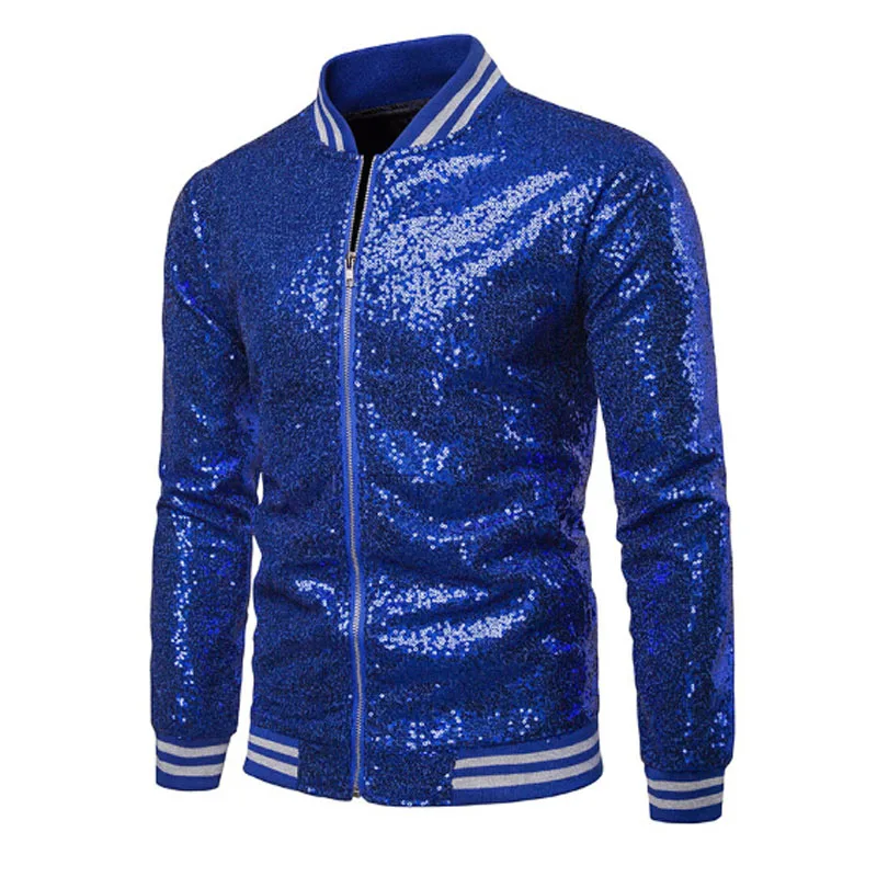 Модные мужские Пиджаки для выступлений Sequine куртка брендовые весенне-осенние вечерние смокинговые Костюмы Пальто Выпускной Тонкий Фитнес верхняя одежда 2XL