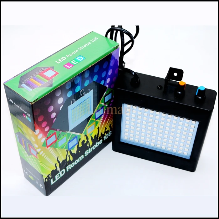 Mini Sound Control Auto 108 LED RGB Disco Party DJ Bar Light LED Stroboscope Music Show Projector Flash Stage Lighting Effect Mini Sound Control Auto 108 LED RGB Disco Party DJ Bar Light LED Stroboscope Music Show Projector Flash Stage Lighting Effect