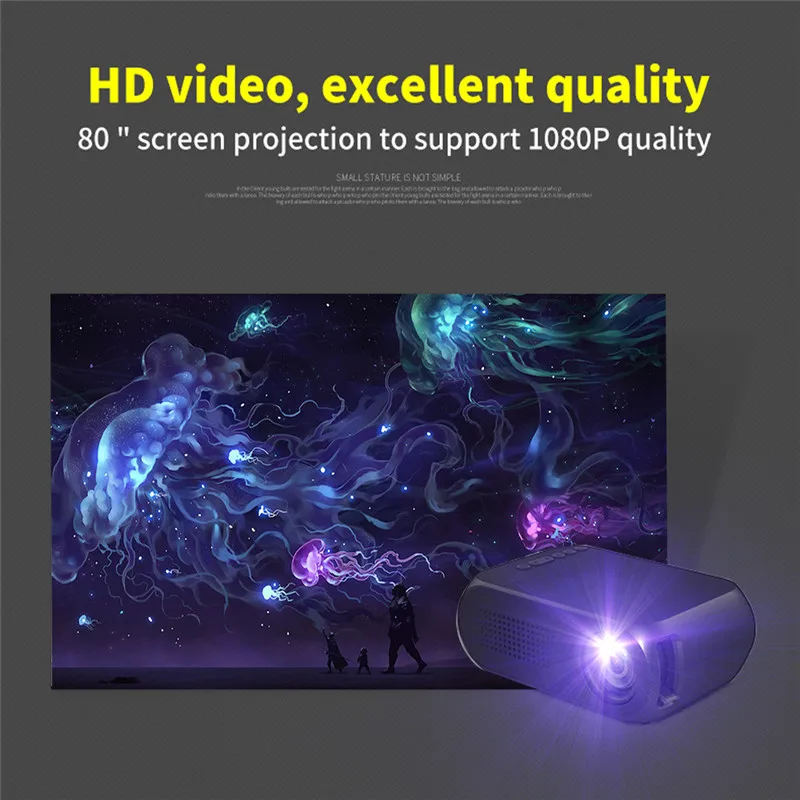 HIPERDEAL 600 люмен светодиодный мини-проектор YG320 HD 1080P домашний кинотеатр USB HDMI AV VGA SD Мини Портативный светодиодный проектор Apr19