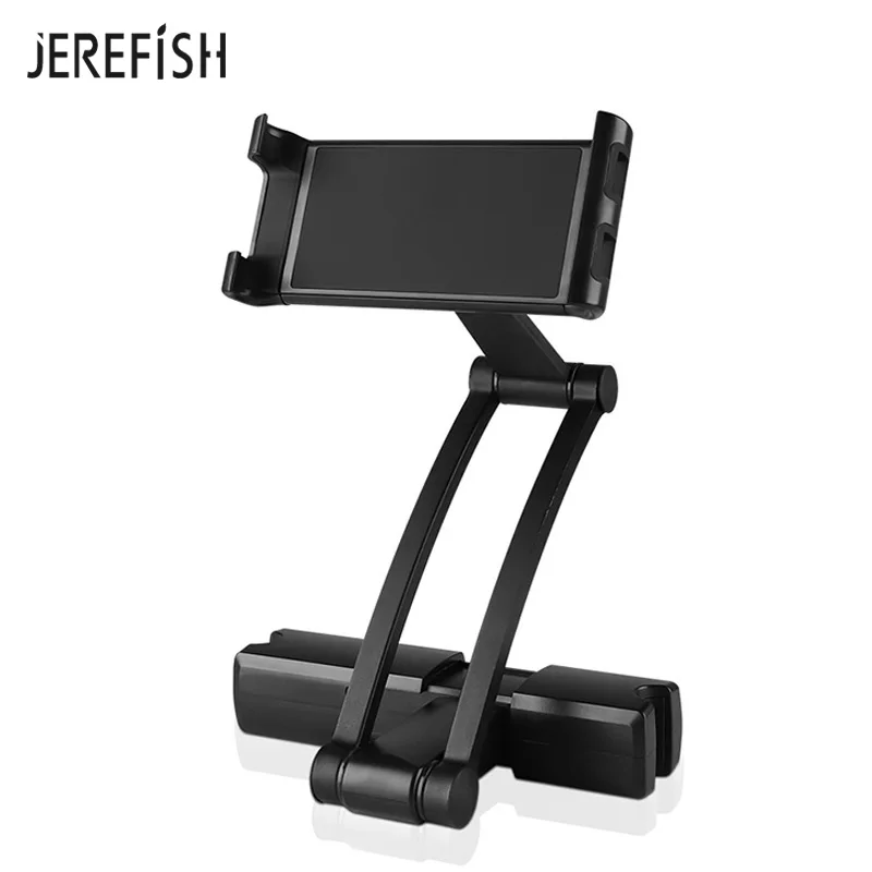 JEREFISH Универсальный Автомобильный планшет автомобильный держатель телефона для iPad 2/3/4 Mini Air Pro на заднем сиденье подставка держатель для мобильных устройств крепление для iPhone X 8 7 Plus - Цвет: Черный