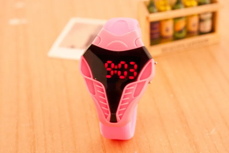 Snakehead Многофункциональные цифровые часы мужские спортивные часы силиконовые светодиодный часы Секундомер Будильник ночник Рождественский подарок - Цвет: Розовый