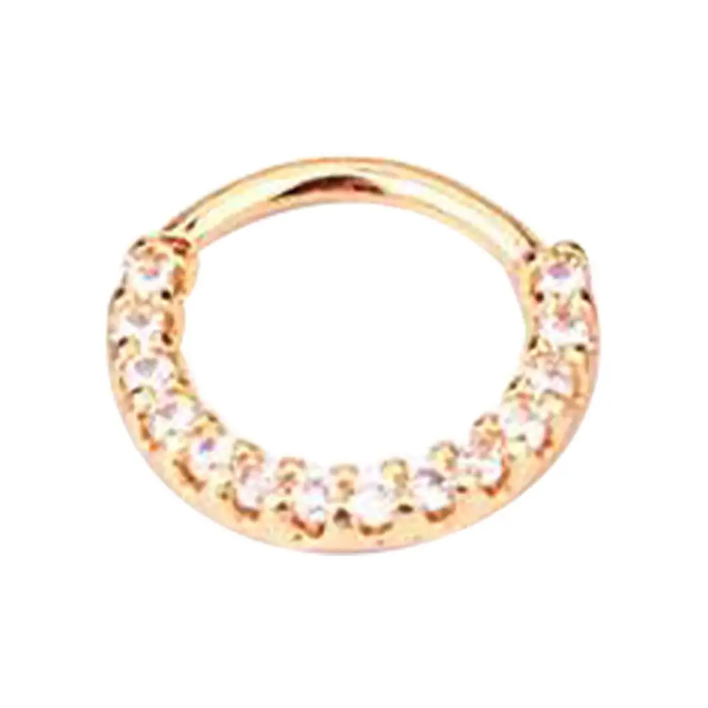 

Small Size 1Piece Real Septum Rings Pierced Piercing Septo Nose Ear Cartilage Tragus Helix Piercing Clicker Rings Body Jewelry