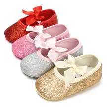MUQGEW/Милая повседневная кожаная обувь для новорожденных девочек с украшением; обувь с бантом+ 1 шт.; повязка на голову; детская обувь;# YL1