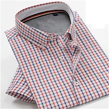 Новое поступление, модные рубашки с короткими рукавами высокого качества, клетчатые хлопковые летние, очень большие, повседневные, официальные, мужские, большие размеры 38-50, M-10XL