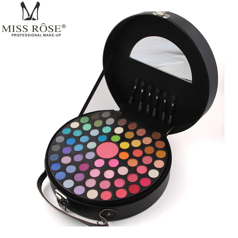 MISS ROSE Eye Makeup Palette 65 Colors Matte Shimmer Eyeshadow Set Smoky Make Up Nude Eye Shadow Cosmetic Kits With Brush