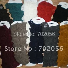 Новинка Зимы г. одноцветное жатый гетры Пункт № 3347 20 пар/лот