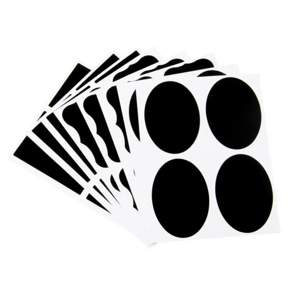 

36pcs Chalkboard Sticker Labels Vinyl Kitchen wall stick Jar Decor Decals vinilos paredes vinilo pizarra organizadores para casa
