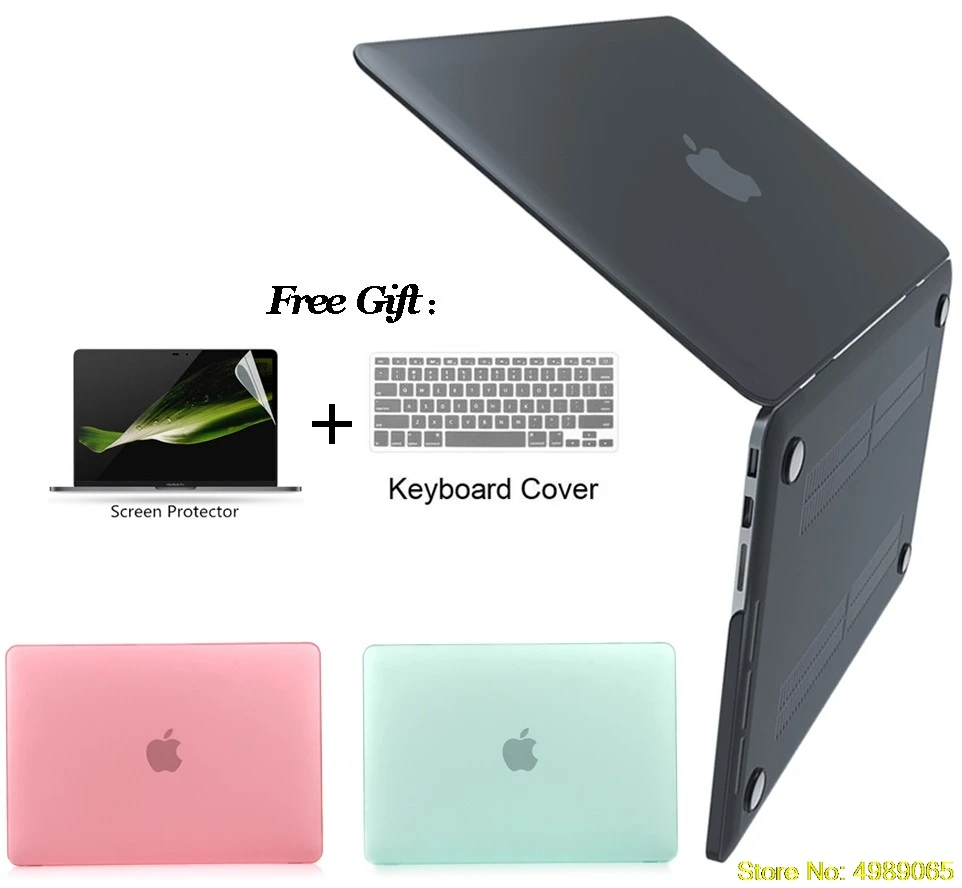 Жесткий чехол 3 в 1 для ноутбука MacBook Air Pro Retina11 12 13 15 2018 New дюймов с сенсорной панелью