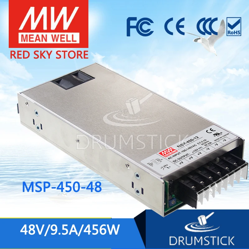 

MEAN WELL MSP-450-48 48V 9.5A meanwell MSP-450 48V 456W Single Output Medical Type Power Supply