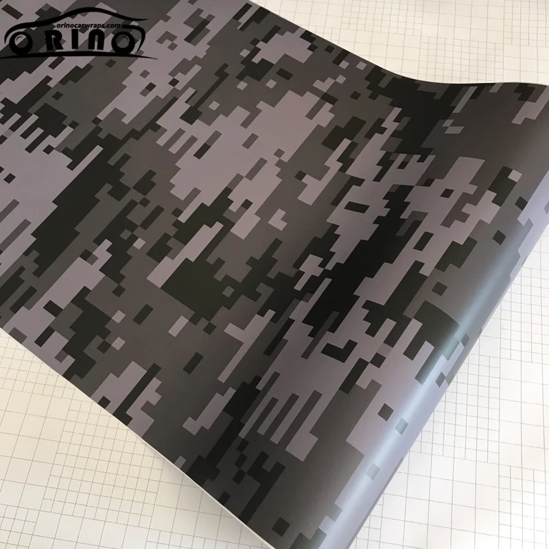 Black Grey Digital Vinyl Film Sticker-5