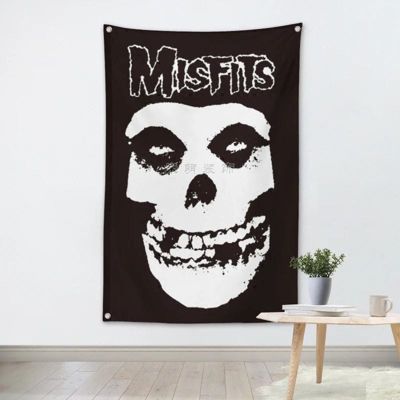 MISFITS музыкальная группа логотип команды тканевый плакат баннеры четыре