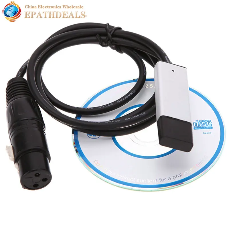 Мини USB к DMX интерфейсному адаптеру LED DMX512 студийный компьютер ПК контроллер