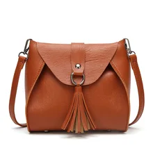 Small Shoulder Bag for Women Messenger Bags Ladies Retro PU Leather Handbag Purse with Tassels Female Crossbody Bag Small Shoulder Bag for Women Messenger Bags Ladies Retro PU Leather Handbag Purse with Tassels Female Crossbody Bag