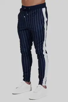 

Spring Autumn Fitness Sports Pant Men stripe Straight Running Training Pants Gym Male Basketball Jogging Trouser