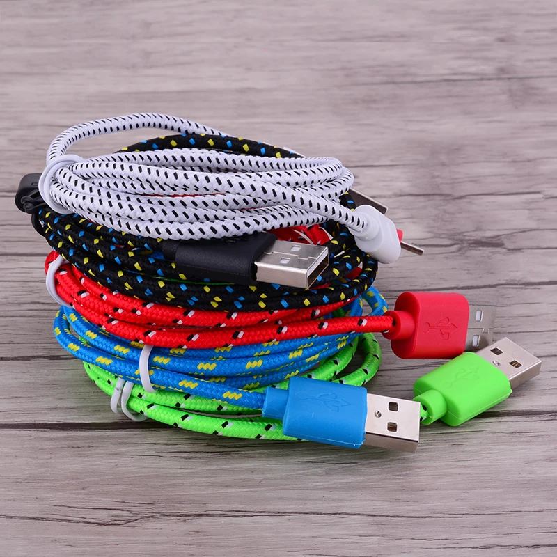 

Nylon Braided USB Charging & Syncing Cord Compatible Charger for iphone XS XR X 8 Plus 7 Plus 6S Plus SE Pad ipad iphone 5 5s