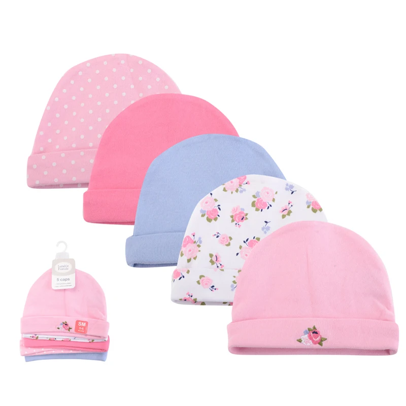 5pcs/lot Baby Caps for Boys Girls Newborn Boy Hats 5 Pack 0 6 M Baby ...