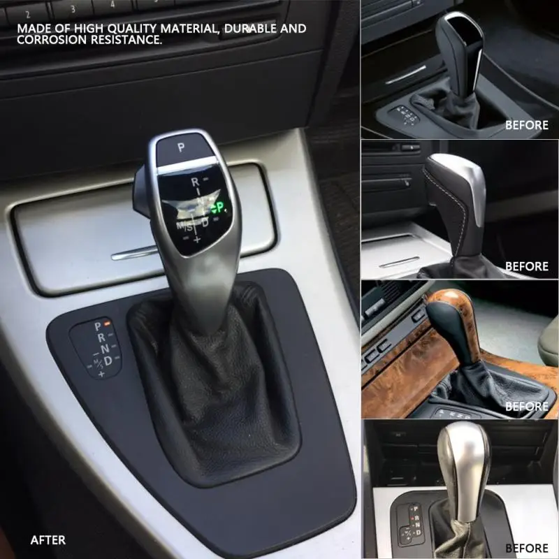 

1Pcs Durable Car modification LHD Automatic LED Shift Knob Gear Shifter Lever for BMW E46 E60 E61 E63 E64 Fashion Design