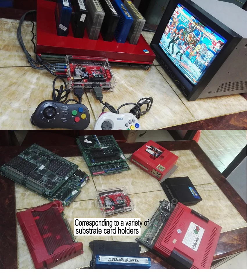 V2 Super Gun JAMMA CBOX Converter Board to SNK D15P Joypad & Saturn Gamepad for Any JAMMA PCB Pandora box MVS Motherboard