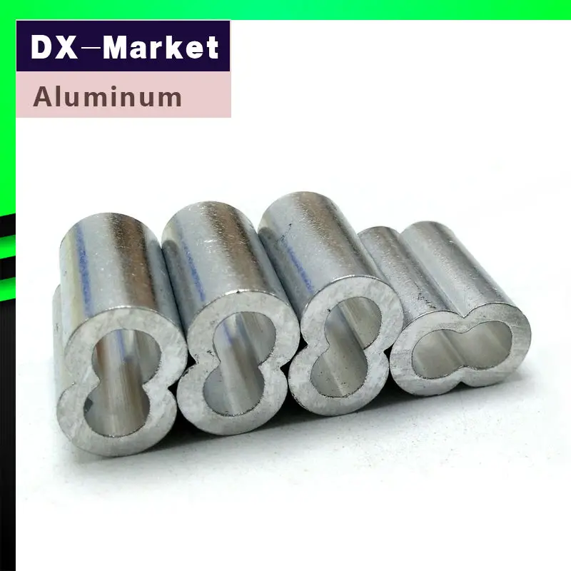 8mm , 20pcs/lot , Wire Rope Aluminium Clamp , wire rope ferrulesin