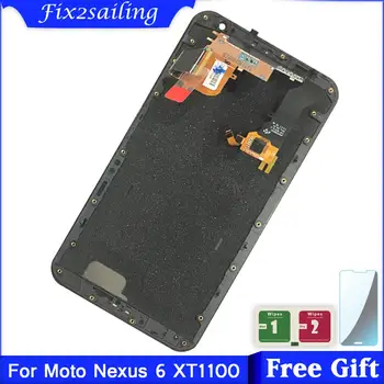 

LCD Display Touch Screen + Frame For Motorola google Nexus 6 LCD Display For Moto Nexus 6 XT1100 XT1103 LCD Screen 5.96inch