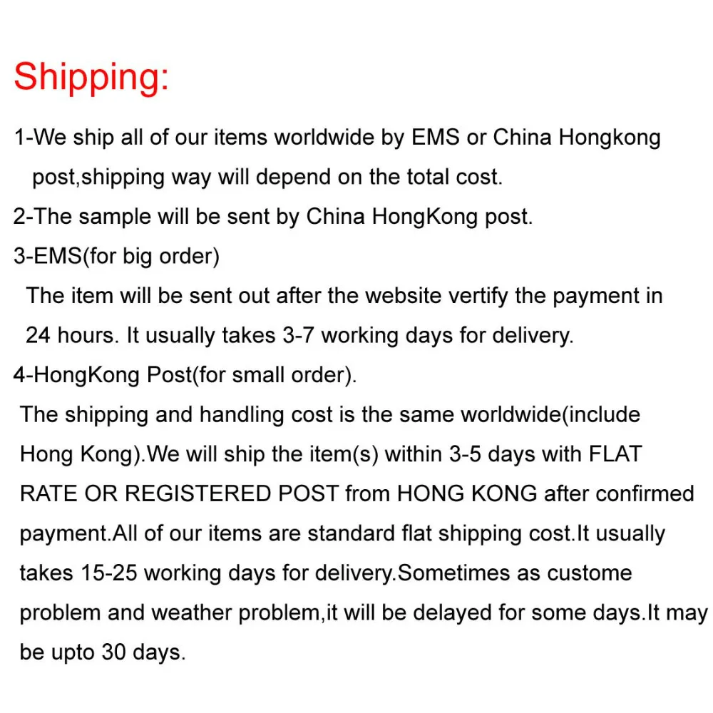 shipping