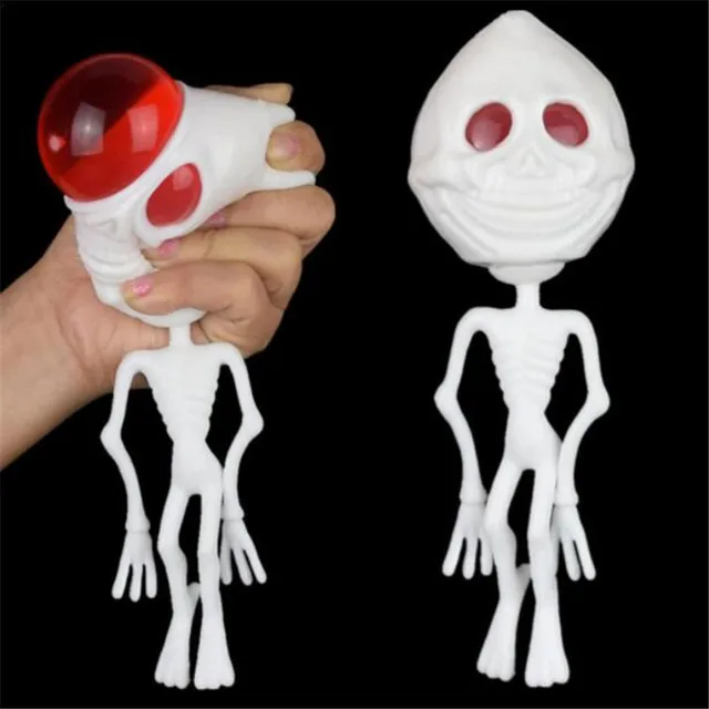 1pc Halloween Alien Squeezing Spoof Toys Alien Eyeballs To Burst Doll Vent Extrusion Toys Gadgets Anti-stress Latex Trick Gift 3