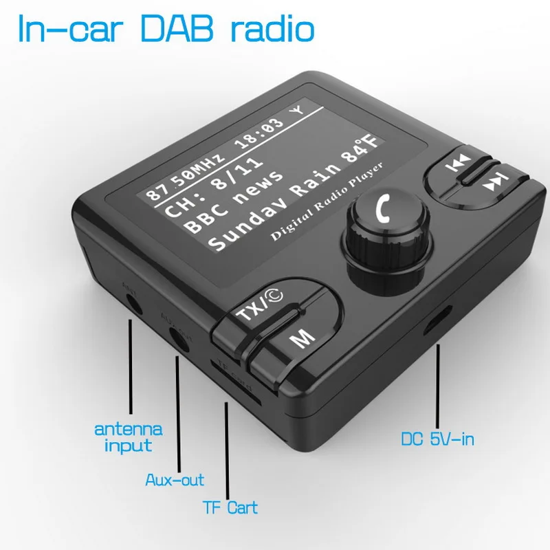 DAB/DAB+ автомобильное радио DAB+ авторадио адаптер тюнер аудио выход автомобиля Dab gps приемник Bluetooth беспроводной fm-передатчик