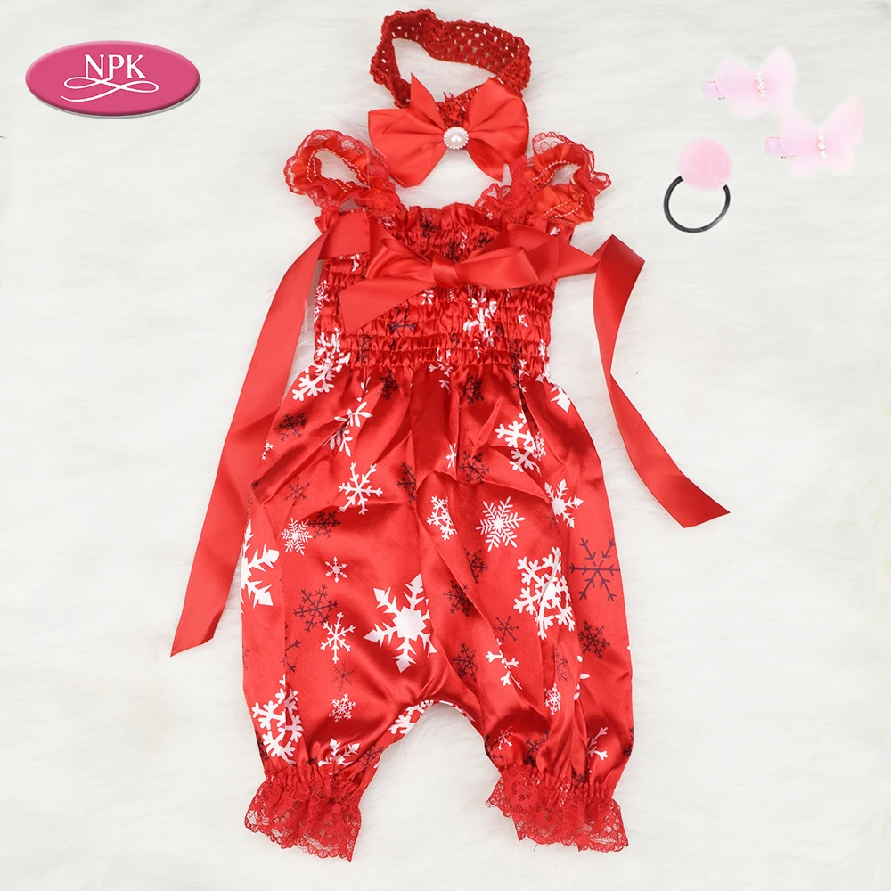 

For NPK 22" Reborn Doll Clothes Newborn Babies Princess Girl Clothing Set Full Silicone Reborn Menina 55CM Doll Accessories DIY
