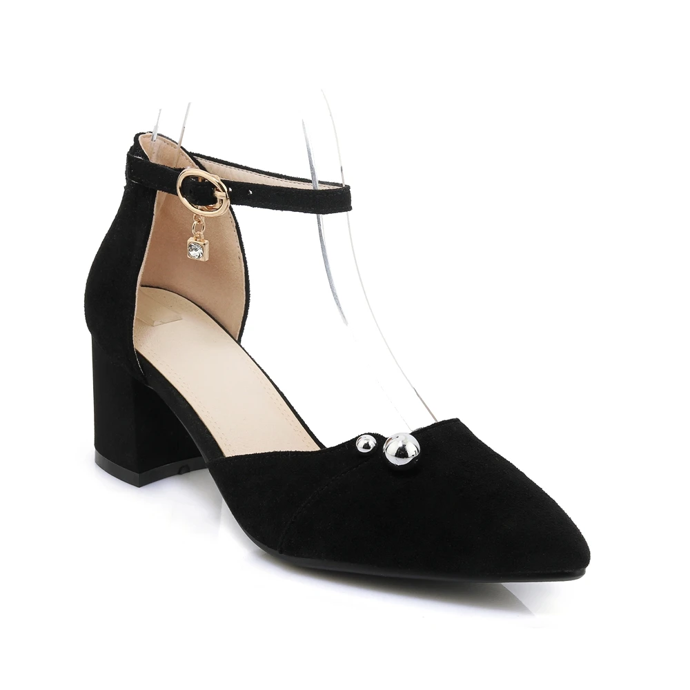 QZYERAI 2019 new arrival sexy chunky sandals ankle buckle water diamond sexy commuter shoes sandals size 34-43