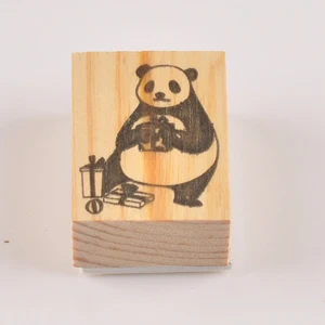1 шт. прекрасные панды и кроликов древесины печать DIY Деревянные и резиновые штампы для скрапбукинга канцелярские Скрапбукинг Стандартный stamp - Цвет: Красный