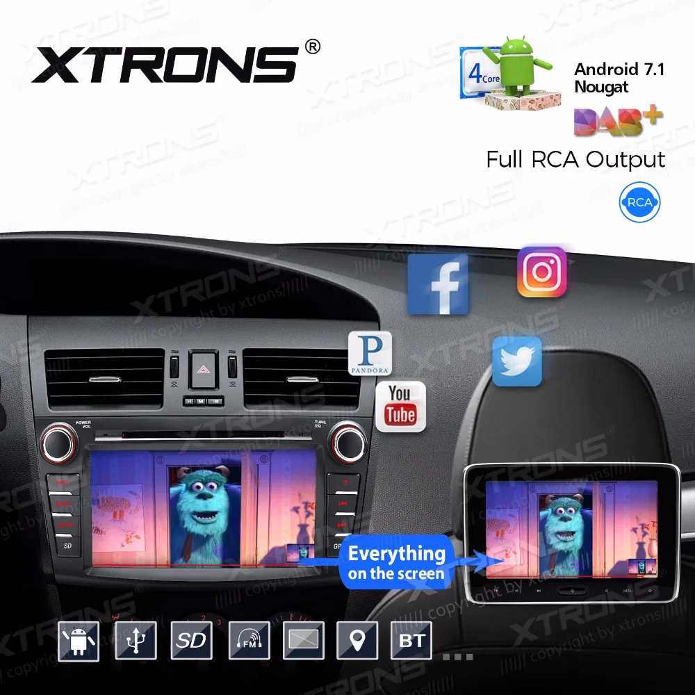 Xtrons 8 U0026 39 U0026 39 Android 7 1 Car Dvd Player Radio Stereo Gps