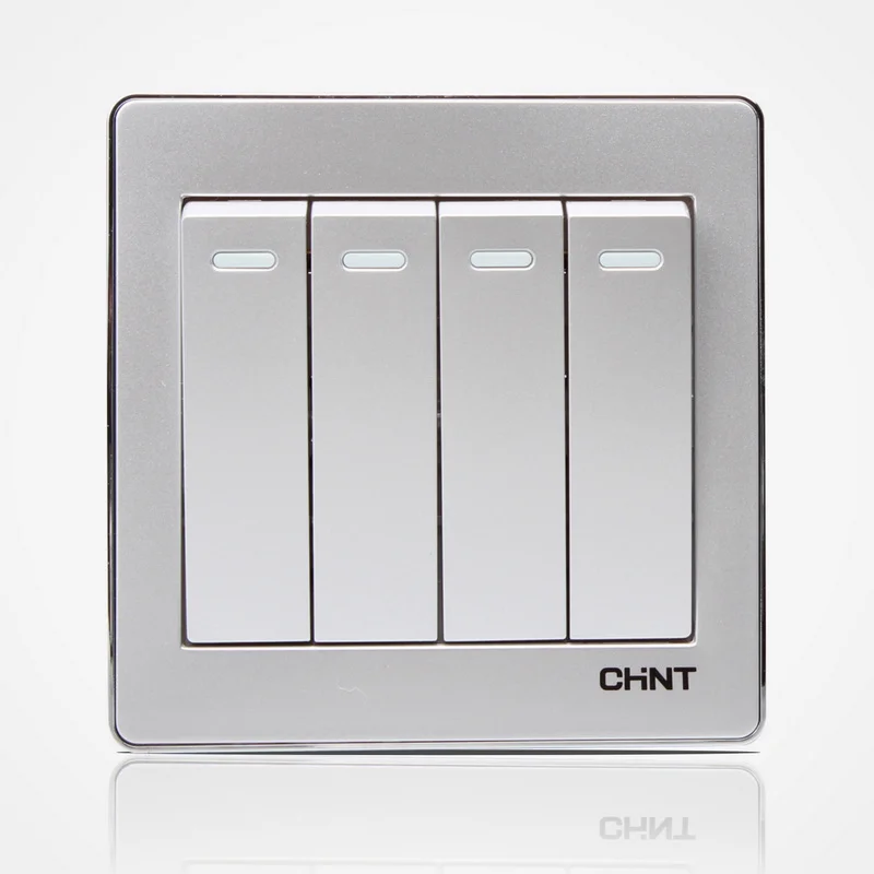 Wall Installation Chint Wall Switch Socket Panel New 6d Space Silver