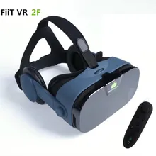 FiiT VR 2F Virtual Reality Glasses 3d Helmet Box vr Mobile 3D Video Glasses Vr with Headset For 4.0-6.33″ Smartphone+Controller