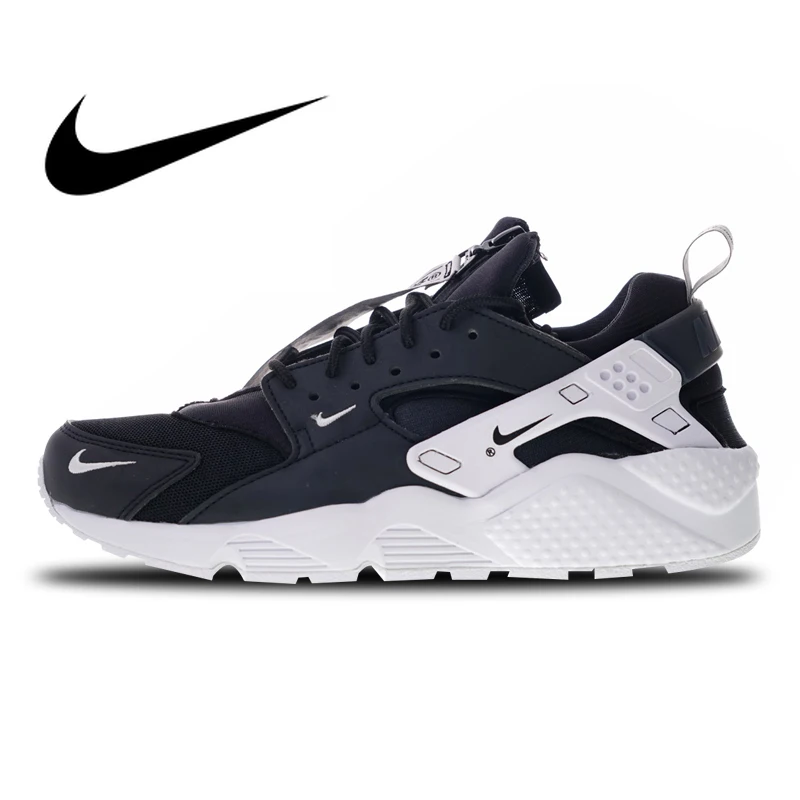 

NIKE AIR HUARACHE RUN ZIP QS Running Shoes Sneakers Sports Men Brand Designer 2019 New Good Quality Outdoor Sports BQ6164-001