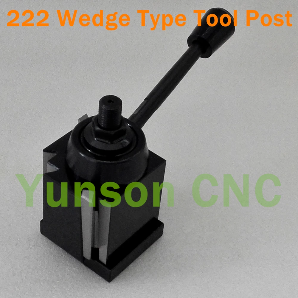 

222 GIB Wedge Type Quick Change Tool Post QCT Post Lathe Swing Diameter 10"~15" for Mini Lathe/Woodworking Lathe