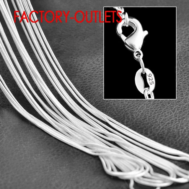 925 Silver Jewelry  Wholesale Sterling Silver Chains At Factory