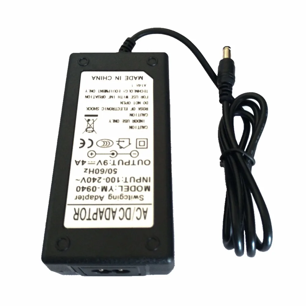 9V4A AC DC адаптер конвертер адаптер DC 9V 4A 4000mA 36W питание для POS машины зарядное устройство с кабелем шнур