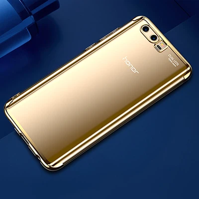 Силиконовый мягкий ТПУ прозрачный чехол для Huawei P10 P10 Plus Mate9 Mate10 ультра тонкий чехол для Huawei Honor 9 Lite чехол - Цвет: Gold