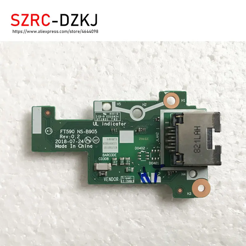 Новый и оригинальный ноутбук Lenovo Thinkpad T590 ET590 LAN Ethernet интерфейсная плата RJ45 NS-B905 |