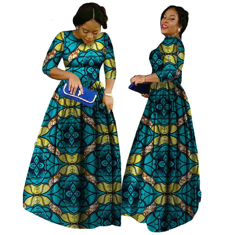 2018-african-bazin-dresses-for-women-african-long-sleeves-dresses-for-women-in-african-clothing-wax(9)