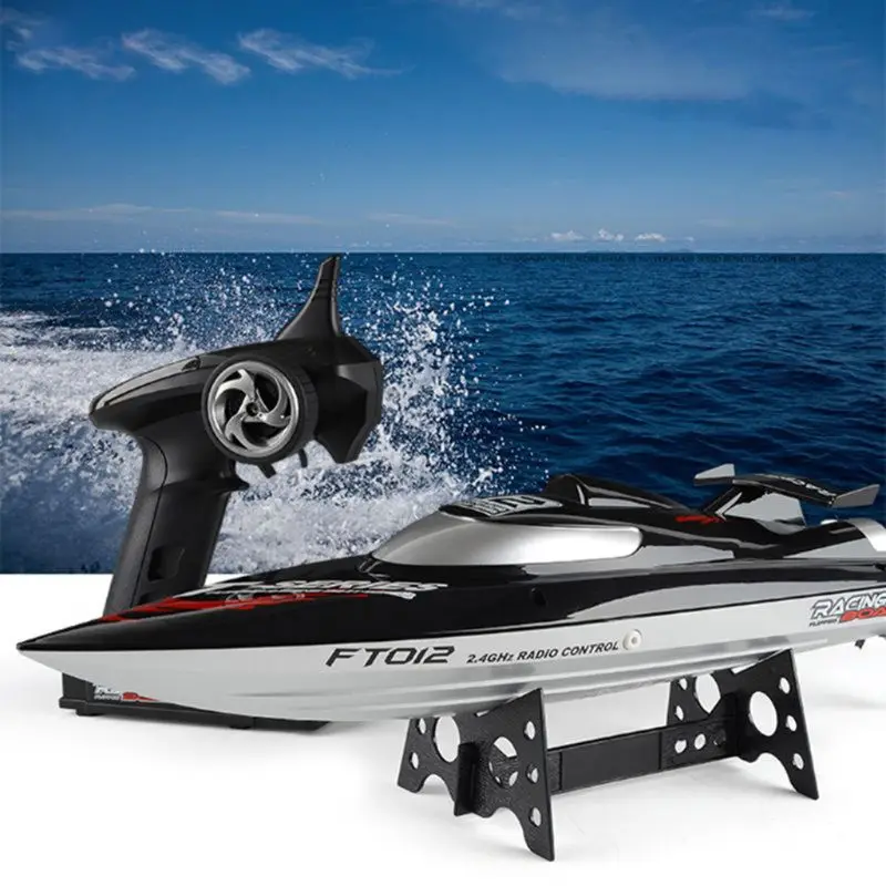 

Feilun FT012 2.4G RC Boat 45km/h High Speed Racing Boat Speedboat Ship with Brushless Motor Water Cooling System Flipped RTR