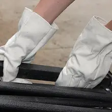 Перчатки для сварки из чистого хлопка, износостойкие защитные рабочие перчатки