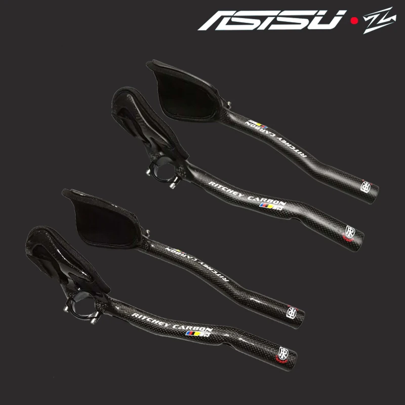 

HOT sale Road Trial Bike Triathlon TT Carbon Fiber Full Style Extended Bicycle Rest Handlebar Light Free Shipping 31.8mm