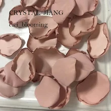 Цвет 12 лепестков для свадеб мягкий атласный цветок девушка лепестки роз 100 шт./лот