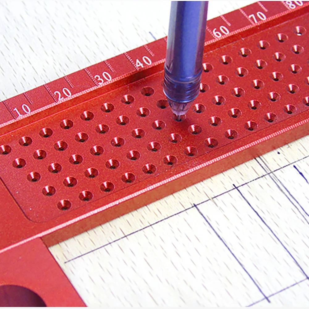 Столярные инструменты Т-образная квадратная линейка; Деревообработка из алюминиевого сплава инструмент для измерения столярных изделий